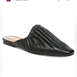 NWT Sam Edelman Cecilia Black Leather Mules